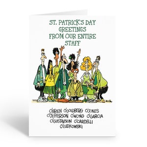 Office Staff - St. Patrick&#39;s Day Cards - 12 St. Patrick&#39;s Day Cards and Envelopes - 18056