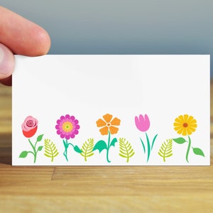 Variety Floral Place Cards - 25 Guest Seating Name Cards - Floral Table Tents - Place Cards -77031