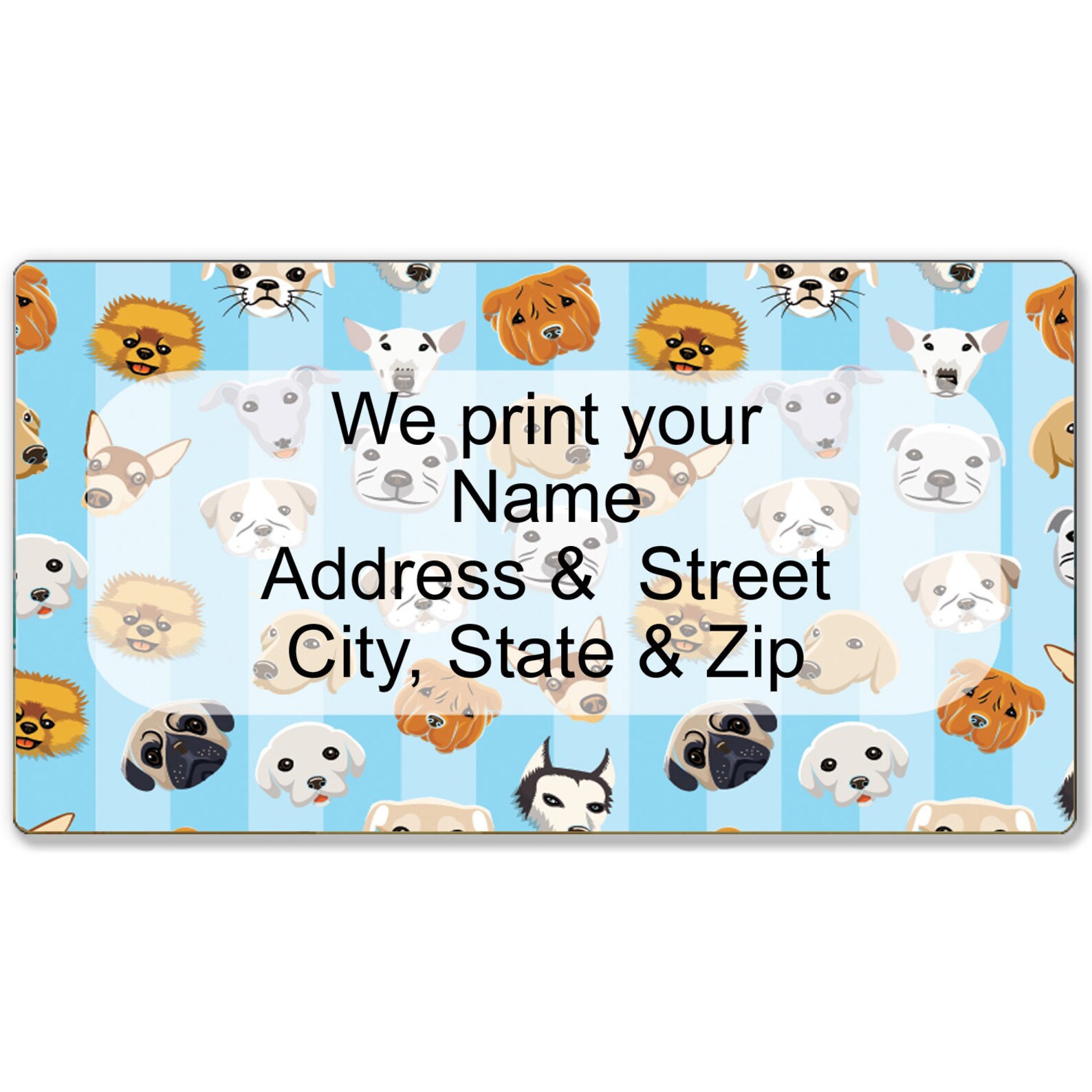 Dog Address Label Customized Return Address Label B21281 Etsy