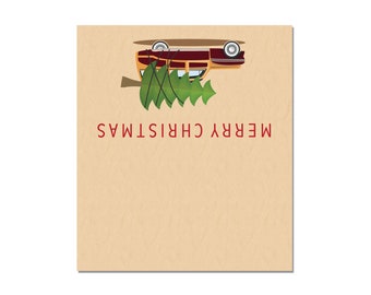 Christmas Place Cards - 25 Car and Tree Guest Seating Name Cards - Table Tents - Place Cards -B77505