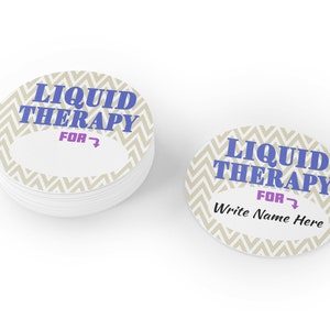 Drink Coasters - Liquid Therapy for ....   Drink Coasters for Parties & Home - Write Name on the coaster - 950017