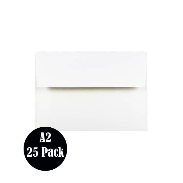 White Envelopes A2 size 25 pieces 