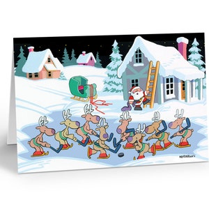 Hockey Christmas Cards - 18 Fun Christmas Cards - Hockey, Skating, Winter - 70017