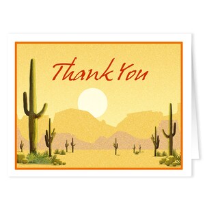 Desert Note Card - 10 Boxed Thank You Note Cards and Envelopes - 14084