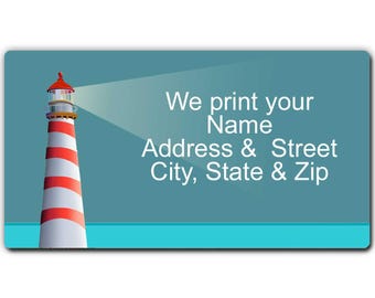 Lighthouse Return Address Labels - Personalized Address Label - 21320