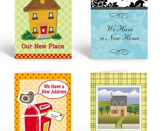 Assortment of Change of Address - Moving Note Cards  -  12 Boxed Note Cards and Envelopes - B14387