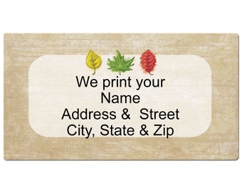 Fall Leaves Address Label - Personalized Address Label - B21284