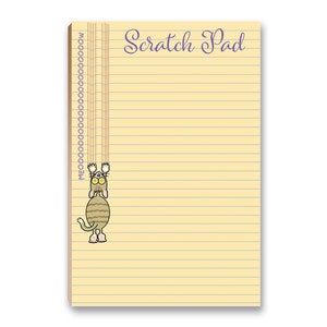 Magnetic To Do List Notepad - Scratch Pad 8.5" x 5.5" -  Funny Cat Notepads have 50 Sheets - 45008