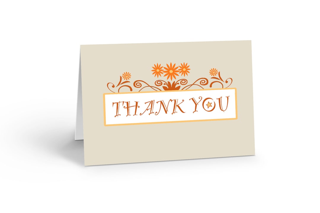 Thank You Blank Note Card - 10 Boxed Cards & Envelopes - 14381 - Etsy