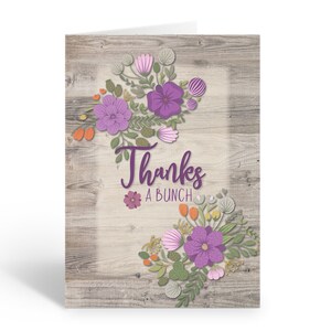 Thanks a Bunch Note Card - 10 Boxed Cards & Envelopes - Note Card - B14416