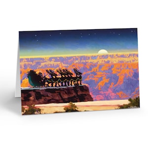 Grand Canyon Overlook Christmas Card  - 18 Western Cards and Envelopes - 40061