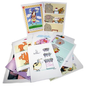 Funny Birthday Card Assorted Pack of 24 Cards & 25 Envelopes - Bulk Assortment #2 Funny Cards - 721