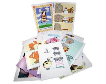 Funny Birthday Card Assorted Pack of 24 Cards & 25 Envelopes - Bulk Assortment #2 Funny Cards - 721
