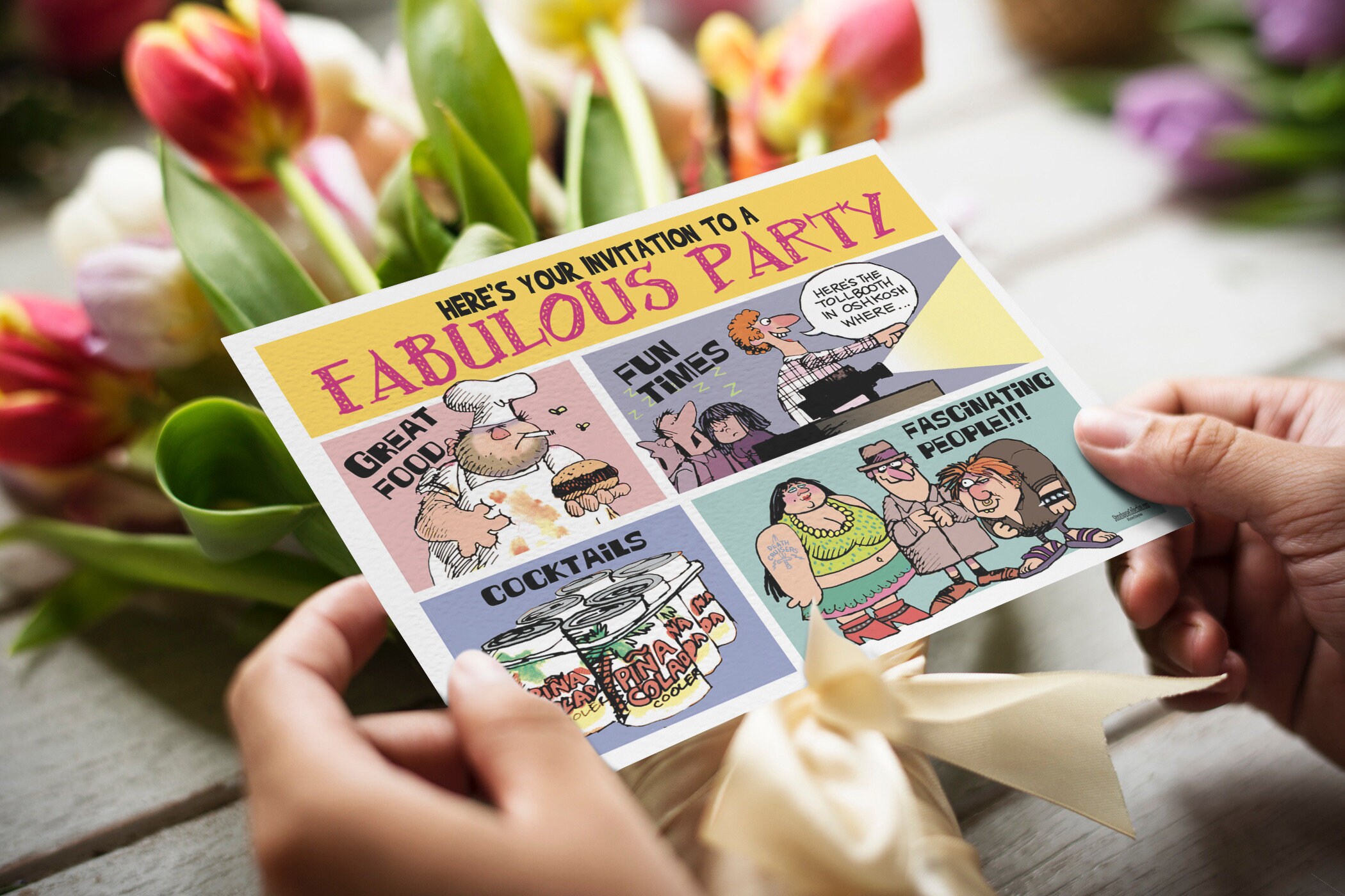 Funny Party Invitations - 25 Invites & Envelopes - Hilarious Party ...