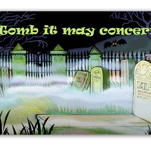 Halloween - Tombs and Cemetary - 40 Postcards 4 x 6 inches - 17044