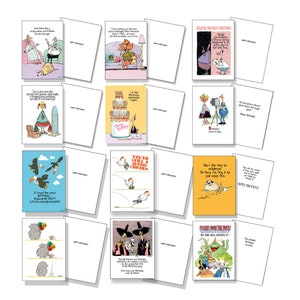 Funny Birthday Card Assortment Cards 12 Cards 13 Envelopes 709 image 1