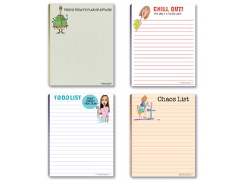 Funny Notepad Set – Crass Office Humor, To-Do List Pack