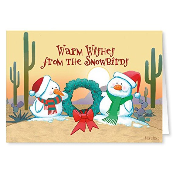 desert snowbirds christmas card 18 western theme cards etsy christmas theme cards