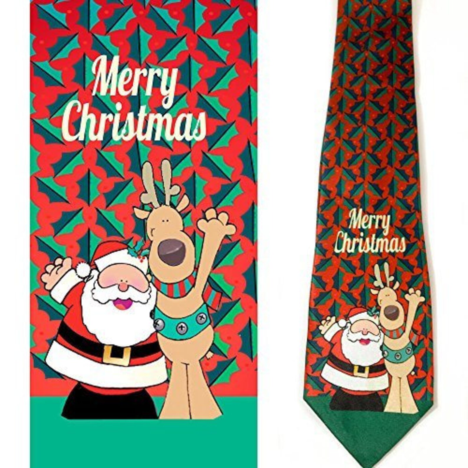 Stonehouse Collection Men's Christmas Tie Fun Merry Etsy