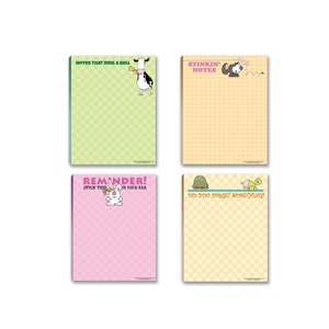 Assorted Funny Notepads - A Set of 4 Humorous Pads  - 619
