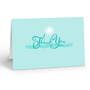 Thank You Blank Note Card - 10 Boxed Cards & Envelopes - 14382