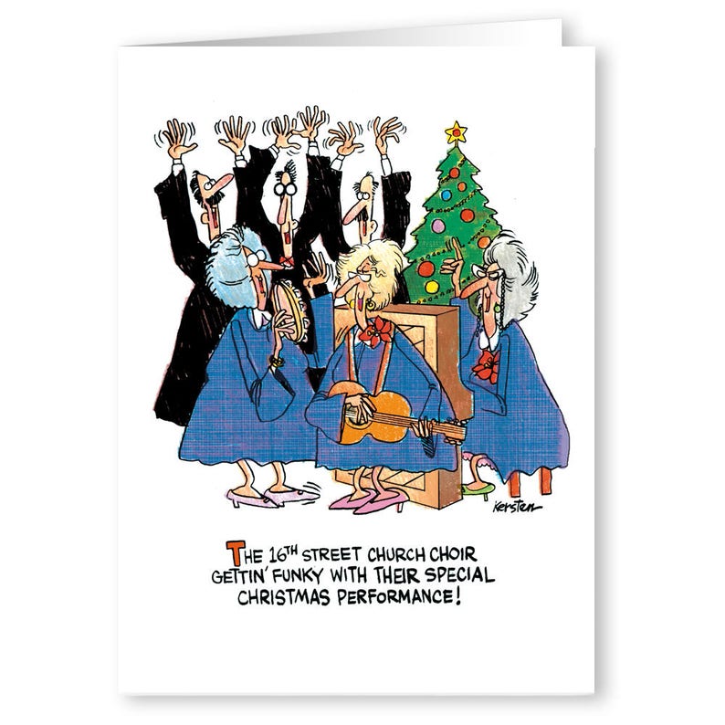 Funny Christmas Card Variety Pack 12 Christmas Cards & Etsy