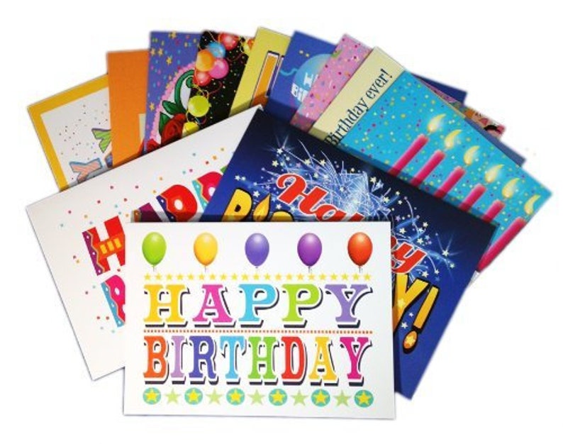 24 Bulk Value Pack Birthday Card Assorted Set of 24 Cards & Etsy