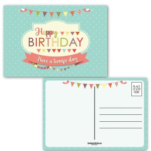 Happy Birthday Postcards -  Set of 40 Birthday Postcards -  4 x 6 Postcards - B17120