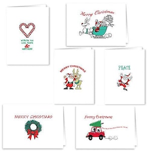 Christmas Card Collection Merry Christmas - 18 Holiday Cards & Envelopes - Boxed Christmas Cards - 903