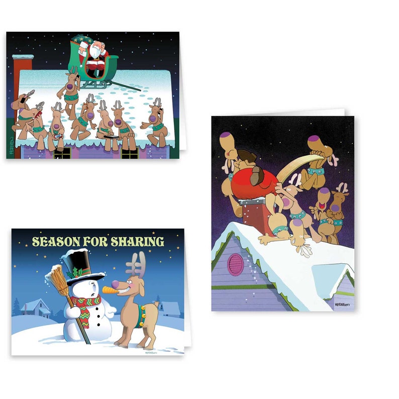 Ultimate Funny Christmas Card Variety Pack 36 Funny Cards & Etsy