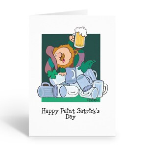 Happy Paint Satrick&#39;s Day - Funny St. Patrick&#39;s Day Cards - 12 St. Patrick&#39;s Day Cards and Envelopes - 18053