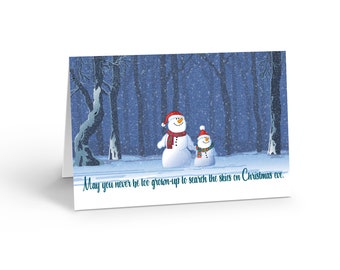 Winter Forest Snowman - Holiday in the Forest  Christmas Card 18 Cards & Envelopes - 20106