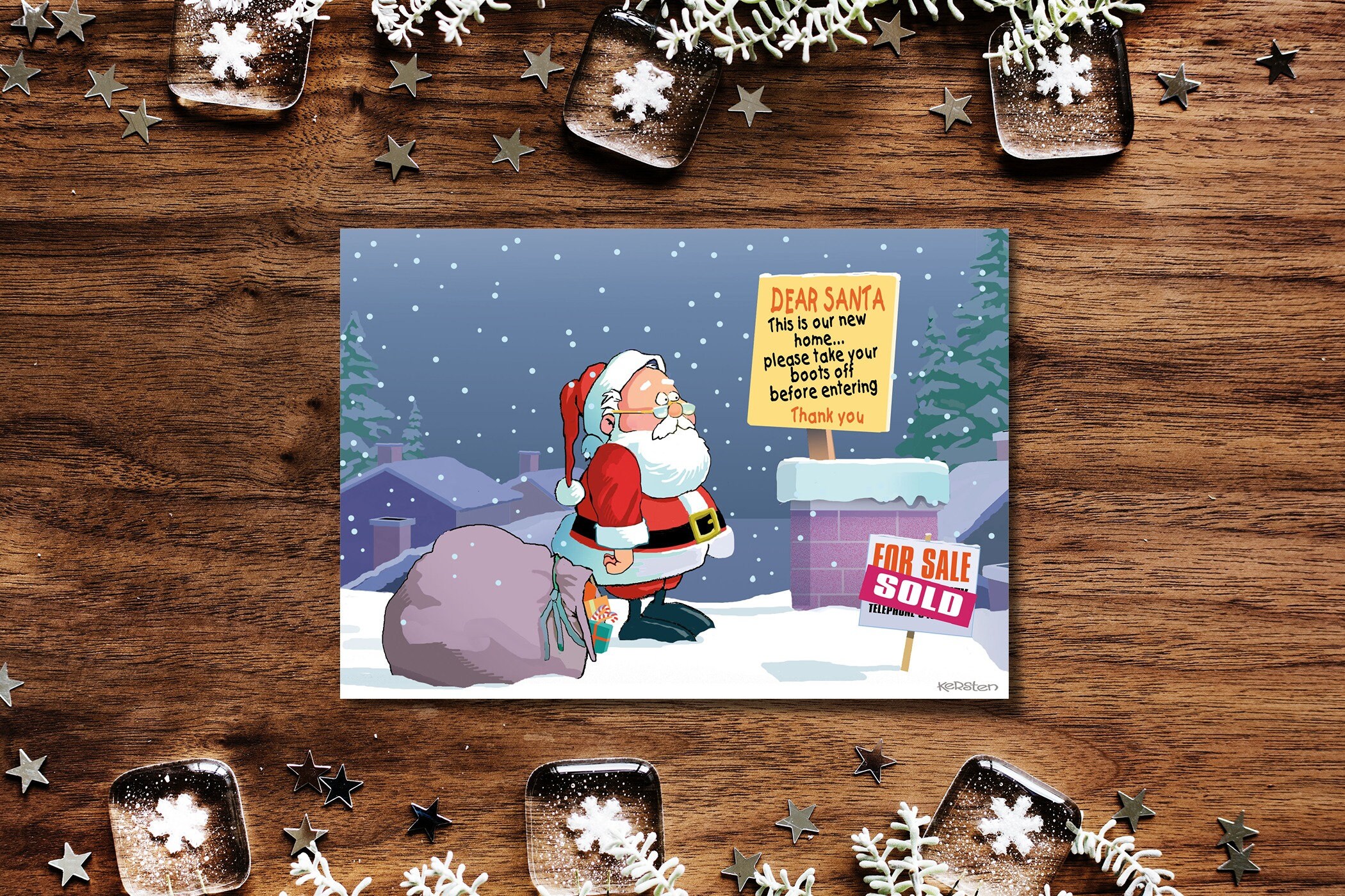 Cute and Fun New Address Holiday Card - 18 Holiday Change of Address ...