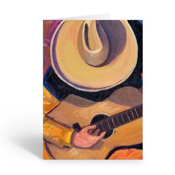 Southwest Guitar Fine Art Note Card - 10 Cards and Envelopes - 14115