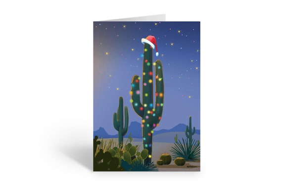 Saguaro Christmas Cards - Succulent Cactus - 18 Western Christmas Cards and  Envelopes - Cactus Christmas Tree - 40064 - Etsy