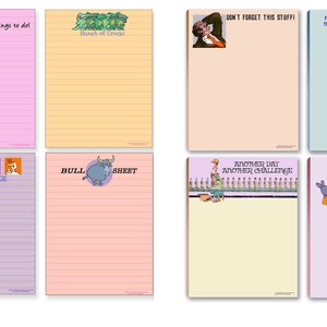 Funny Adult Note Pad Assorted Pack - 8 Funny Notepads - Great Gift Idea - 621