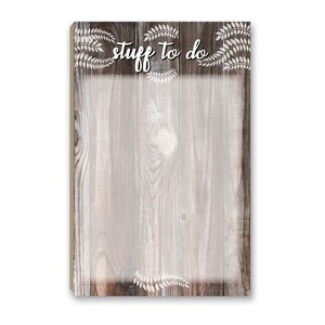 Rustic Lights To Do List Magnetic Notepad - 8.5&quot; x 5.5&quot; -  Notepads have 50 Sheets - B45026