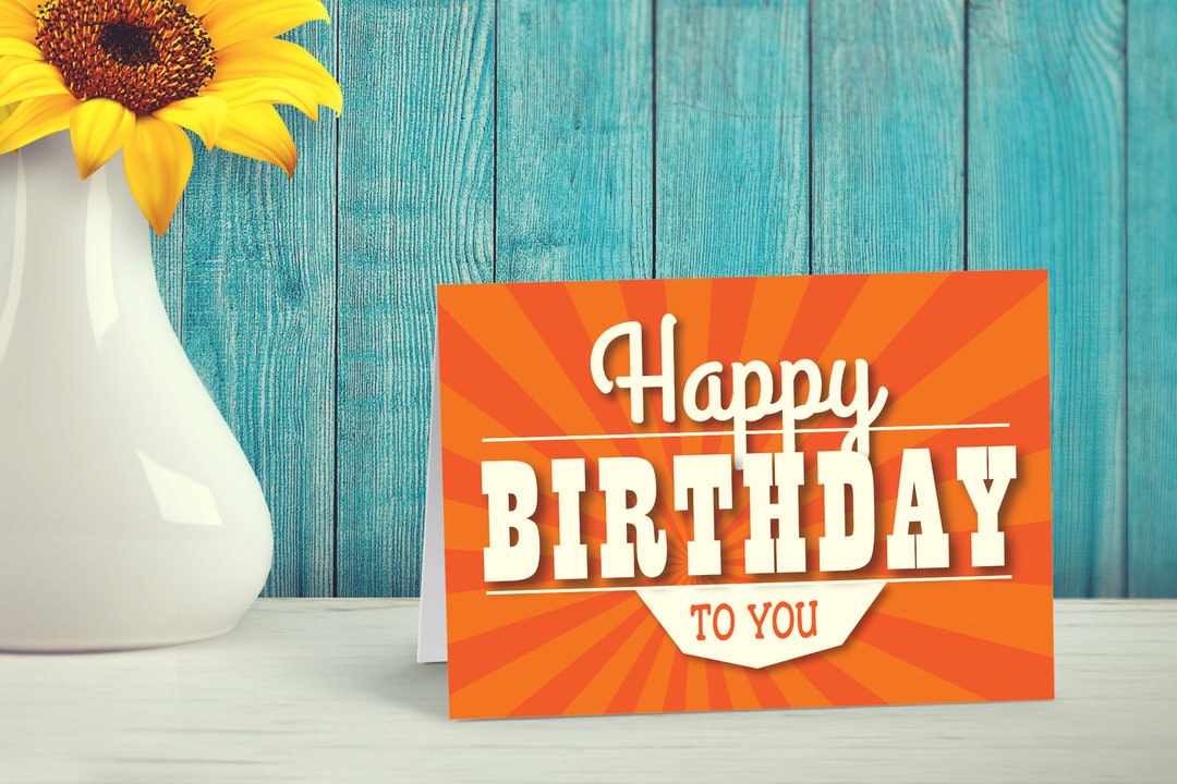 Simple Happy Birthday Cards Blank Gift Birthday Cards Boxed Set B14142