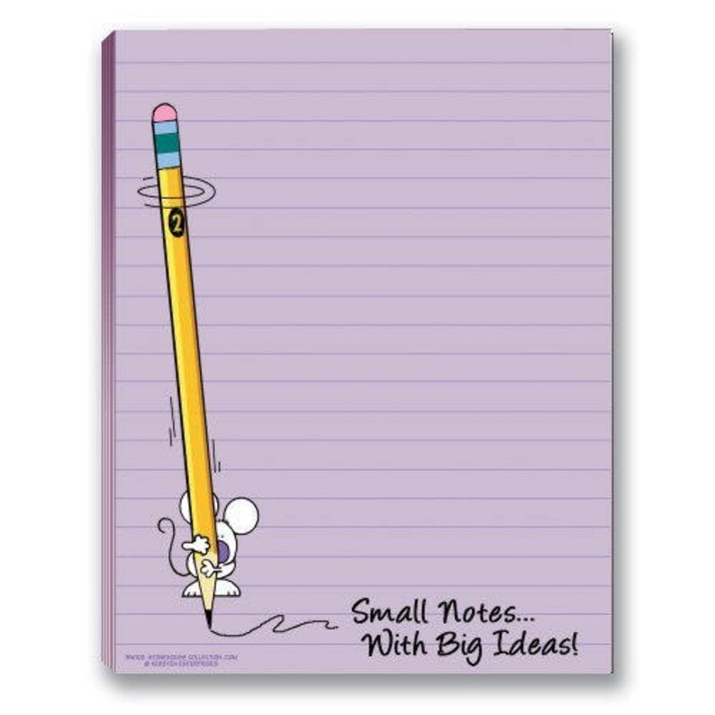 Small Notes Big Ideas Cute Note Pads Funny Notepads Great Etsy