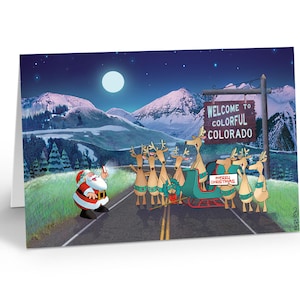 Colorado Christmas Cards - 18 Cards & Envelopes - Welcome To Colorado! - 90018