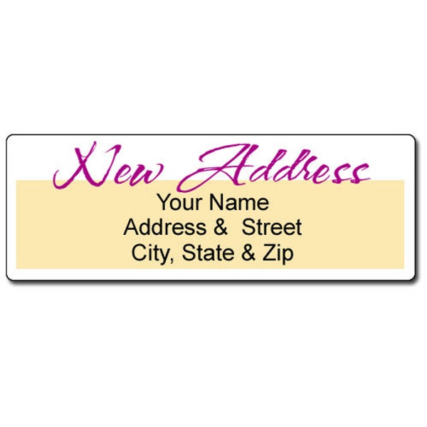 Simple New Address Return Address Label - New Mailing Address - Personalized Address Label - 21398
