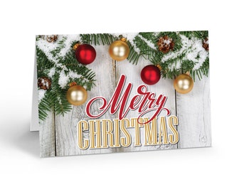 Merry Christmas Holiday Card - 12 Holiday Cards & Envelopes