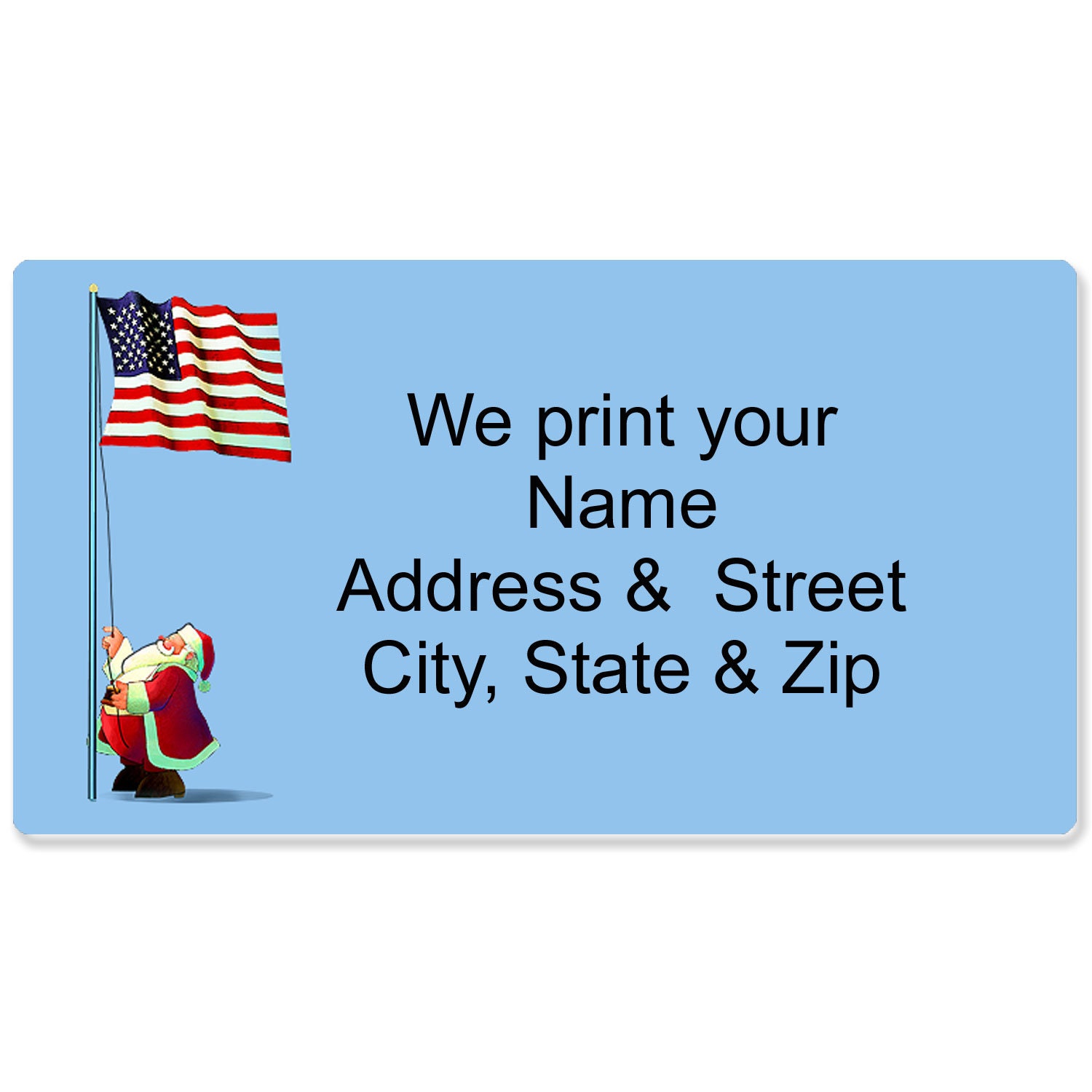 Custom holiday return address labels