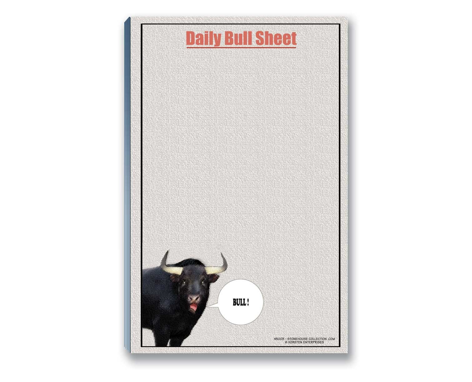 Bullsheet Funny to Do List Notepad 8.5 X Etsy