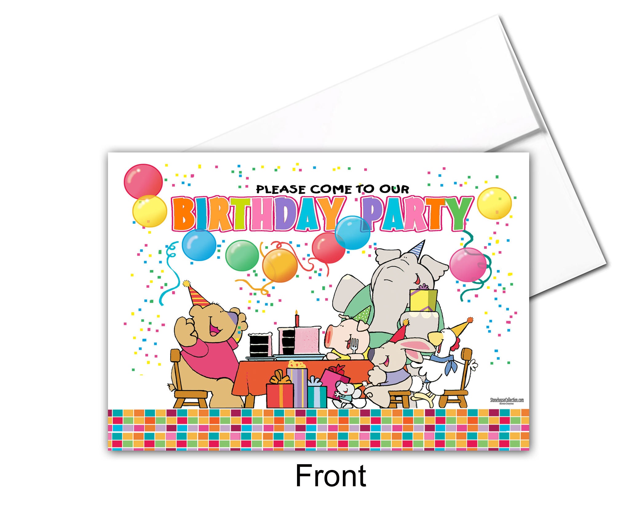 Kids Birthday Party Invitations 25 Invites & Envelopes - Etsy Norway