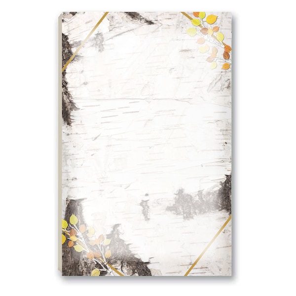 Birch Wood Things To Do Rustic Magnetic Notepad - 8.5" x 5.5" -  Rustic Notepads have 50 Sheets - B45020