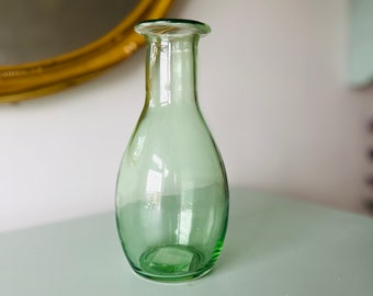 Glass Vase Vintage Style Green Recycled Glass Bud Vase Flower Vase