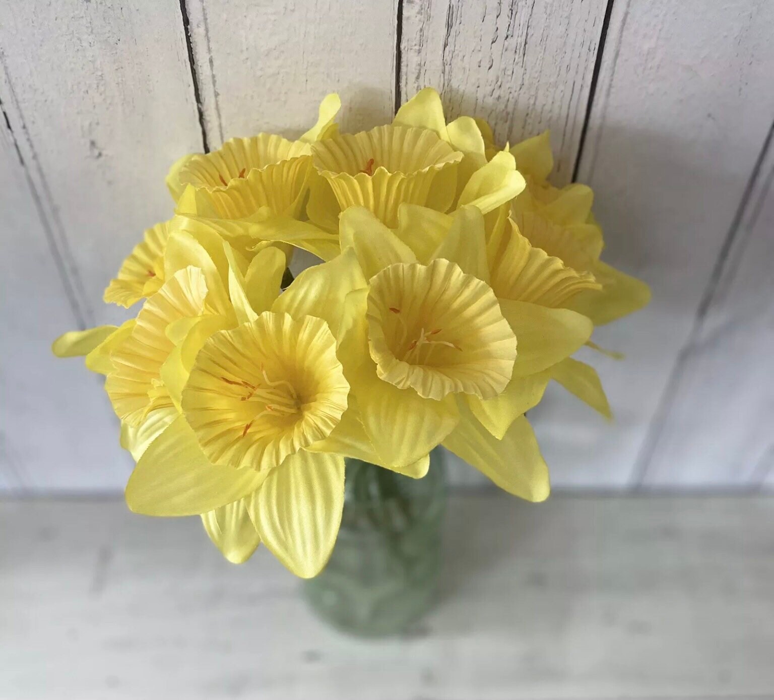 Realistic Artificial Daffodil Bunch Silk Daffodil Posy in Etsy