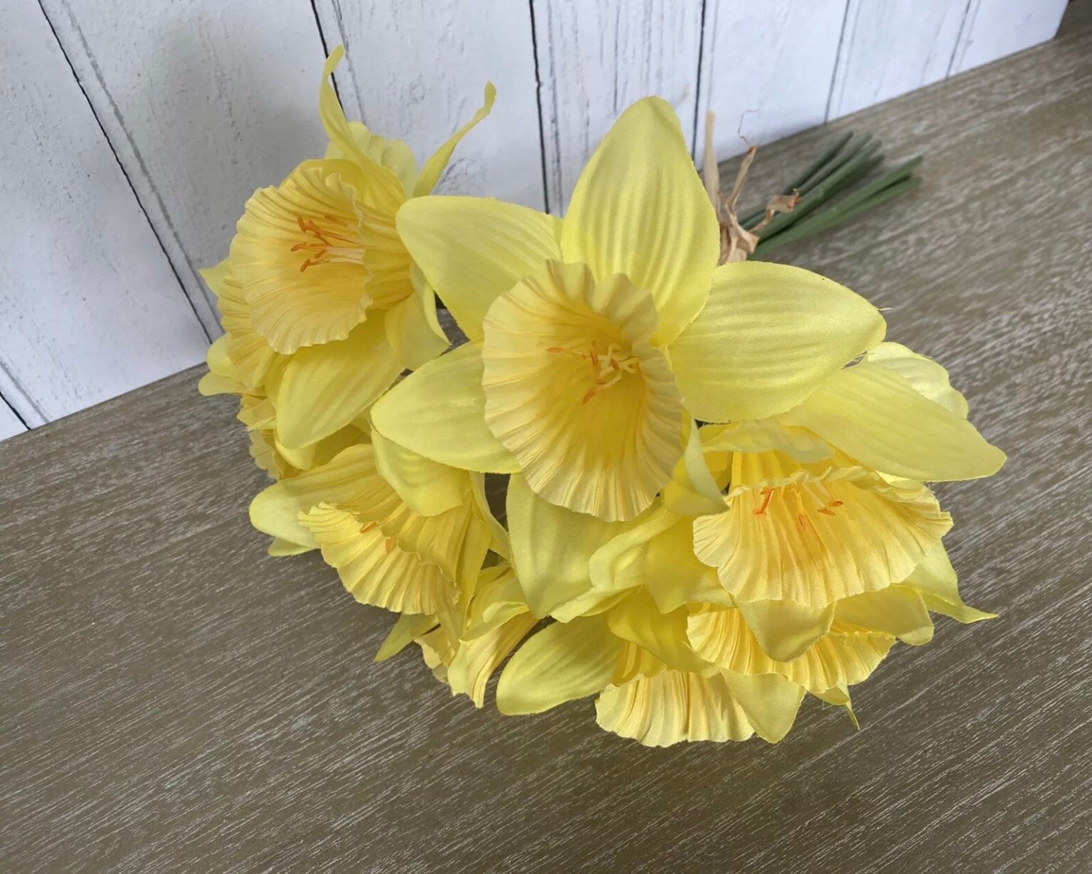 Realistic Artificial Daffodil Bunch Silk Daffodil Posy in Etsy