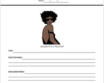 Printable style sheets, organization, closet planning